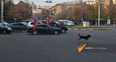 В Ереване проводят автопробег с требованием отставки премьер-министра. Видео