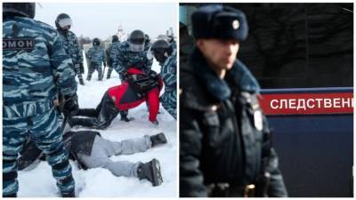 В России начали выдвигать обвинения задержанным на протестах