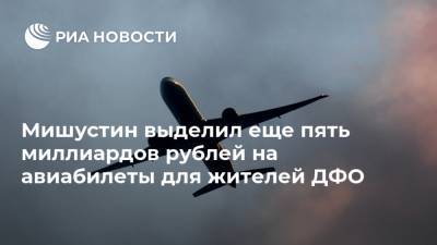 Мишустин выделил еще пять миллиардов рублей на авиабилеты для жителей ДФО