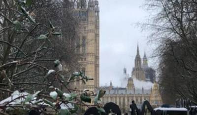 В Лондоне произошел пожар в здании британского парламента