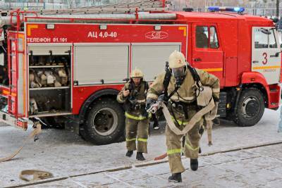 Сегодня днем в пожаре в Смоленске прогиб человек