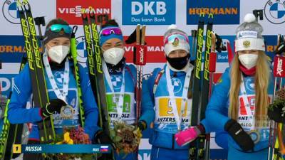 Впервые за два года: победа российских биатлонисток