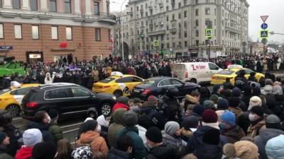 Полиция возбудила дело по факту перекрытия улиц на митинге в Москве
