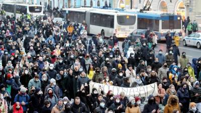 В МВД заявили о четырех тысячах протестующих на несогласованной акции в Москве