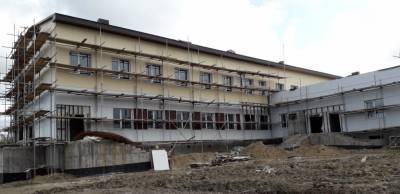 Новый дом-интернат для престарелых и инвалидов в Шахтерске готов уже наполовину