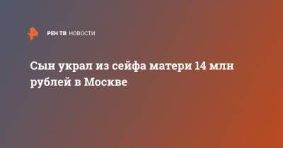 Сын украл из сейфа матери 14 млн рублей в Москве