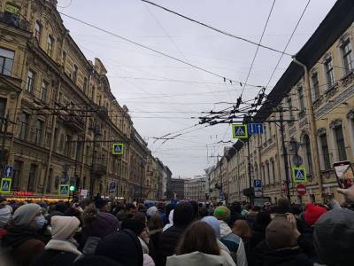 Возбуждено уголовное дело по факту препятствования движению в центре Санкт-Петербурга