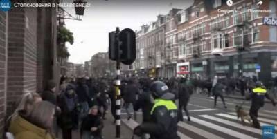 В Нидерландах задержаны более сотни протестующих против карантина (ВИДЕО)
