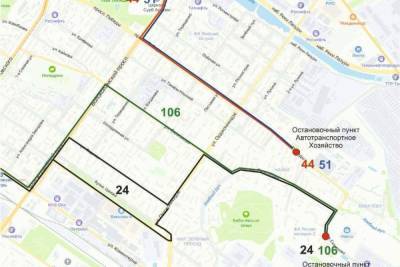 Из-за работ на проспекте Победы в Твери изменились маршруты некоторых автобусов
