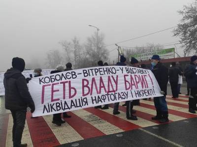 В Полтаве из-за цен на газ перекрывали трассу Киев-Харьков