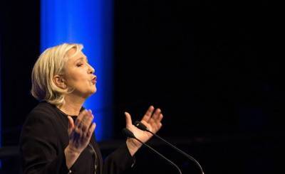 L'Opinion: Марин Ле Пен увеличивает отрыв от Эммануэля Макрона в опросах