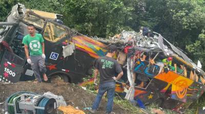 В Бразилии автобус вылетел в кювет - 14 погибших, 32 раненых