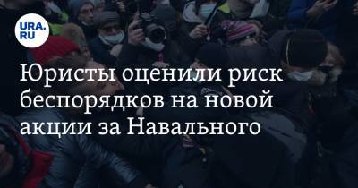 Юристы оценили риск беспорядков на новой акции за Навального