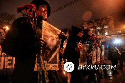 В Киеве почтили память первых погибших Героев Небесной Сотни
