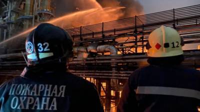 Пожар на заводе в Уфе потушен