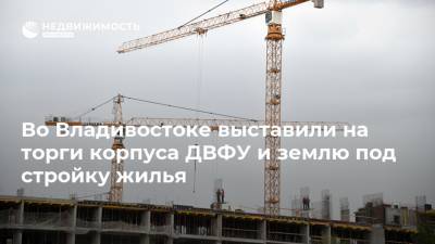 Во Владивостоке выставили на торги корпуса ДВФУ и землю под стройку жилья