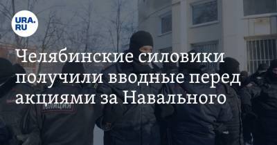 Челябинские силовики получили вводные перед акциями за Навального