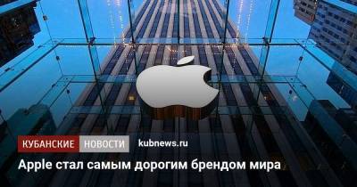 Apple стал самым дорогим брендом мира - kubnews.ru