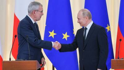 Глава Австрии назвал встречу с Путиным одним из лучших событий президентства