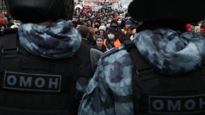 Задержан подозреваемый в избиении сотрудника ОМОН на незаконной акции в Москве