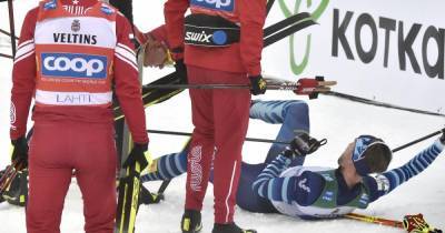 Сбивший финского лыжника Большунов: "Я просто хотел поговорить"