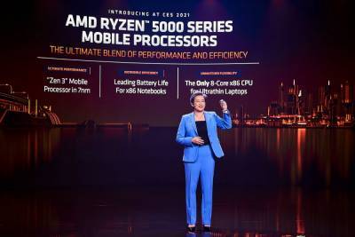 Годовая выручка AMD установила новый рекорд — 9,8 миллиарда долларов, а чистая прибыль выросла в семь раз — до 2,49 миллиарда долларов