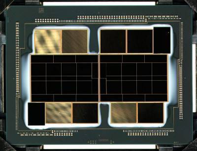 Фото: «голый» многочиповый GPU Intel Xe-HPC для высокопроизводительных ускорителей Ponte Vecchio