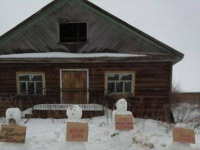 Жительницу Архангельской области задержали за массовый пикет снеговиков