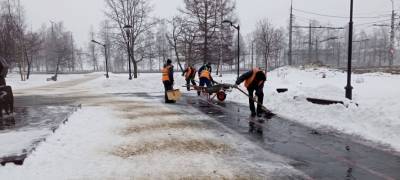 Власти Петрозаводска рассказали про уборку города в период оттепели