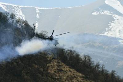 Вертолеты Ми-35М и Ми-8АМТШ провели успешный поиск баз вероятного противника в предгорьях Кавказа
