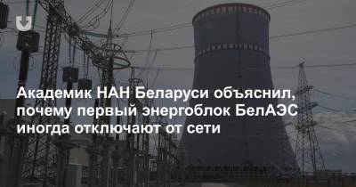 Академик НАН Беларуси объяснил, почему первый энергоблок БелАЭС иногда отключают от сети