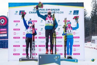 Украинка Анастасия Меркушина взяла серебро на Чемпионате Европы по биатлону