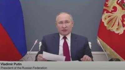 Путин впервые с 2009-го выступил на Всемирном экономическом форуме в Давосе