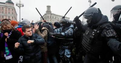 В Москве задержан первый фигурант по делу о нападении на силовиков на протестной акции 23 января
