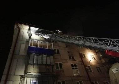 В Башкирии произошёл пожар в пятиэтажке