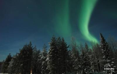 В Лапландии наблюдали яркое северное сияние