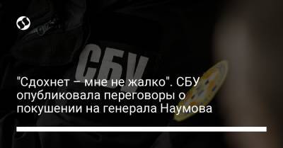 Андрей Наумов - Юрий Расюк - "Сдохнет – мне не жалко". СБУ опубликовала переговоры о покушении на генерала Наумова - liga.net