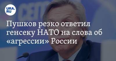 Пушков резко ответил генсеку НАТО на слова об «агрессии» России