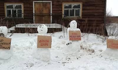 Архангельскую активистку задержали за организацию «массового пикета снеговиков»