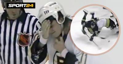 Ударил коньком в лицо. Как русский хоккеист Буре в матче НХЛ отправил к врачам латыша Жолтока: видео