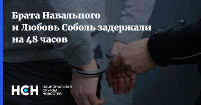 Брата Навального и Любовь Соболь задержали на 48 часов