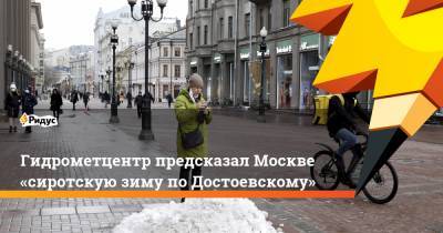 Гидрометцентр предсказал Москве «сиротскую зиму поДостоевскому»