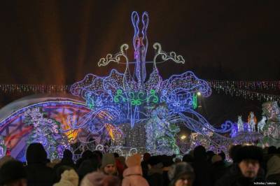 Новогодняя иллюминация останется в Томске до 24 февраля