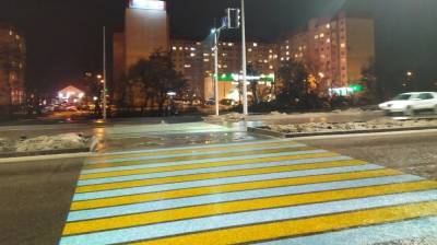 В Воронеже появились ещё пять светящихся пешеходных переходов