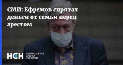 СМИ: Ефремов спрятал деньги от семьи перед арестом