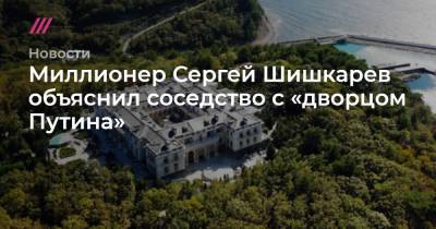 Миллионер Сергей Шишкарев объяснил соседство с «дворцом Путина»