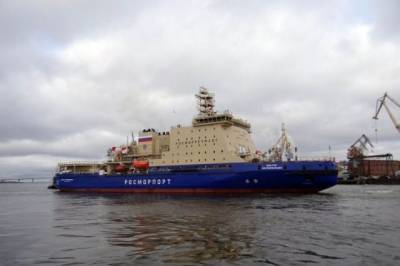 Ледокол «Виктор Черномырдин» отправился в Финский залив на первую работу