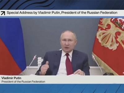 Путин рассказал, о чем говорил с иностранным бизнесом на закрытой встрече в Давосе