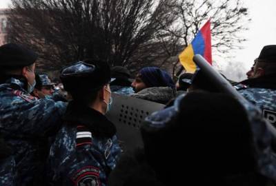 Полиция задержала 26 участников протестной акции в Ереване