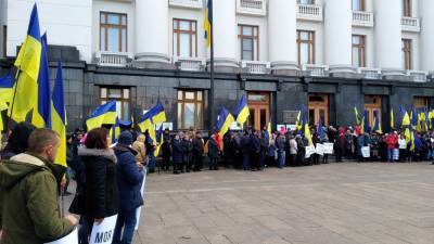Предприниматели Киева протестуют на улицах и требуют отменить новые законы